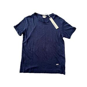 Gianni Lupo Linen Tee Deep Blue ( S )